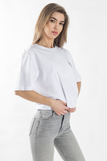 Basic T-Shirt White - White Wolves