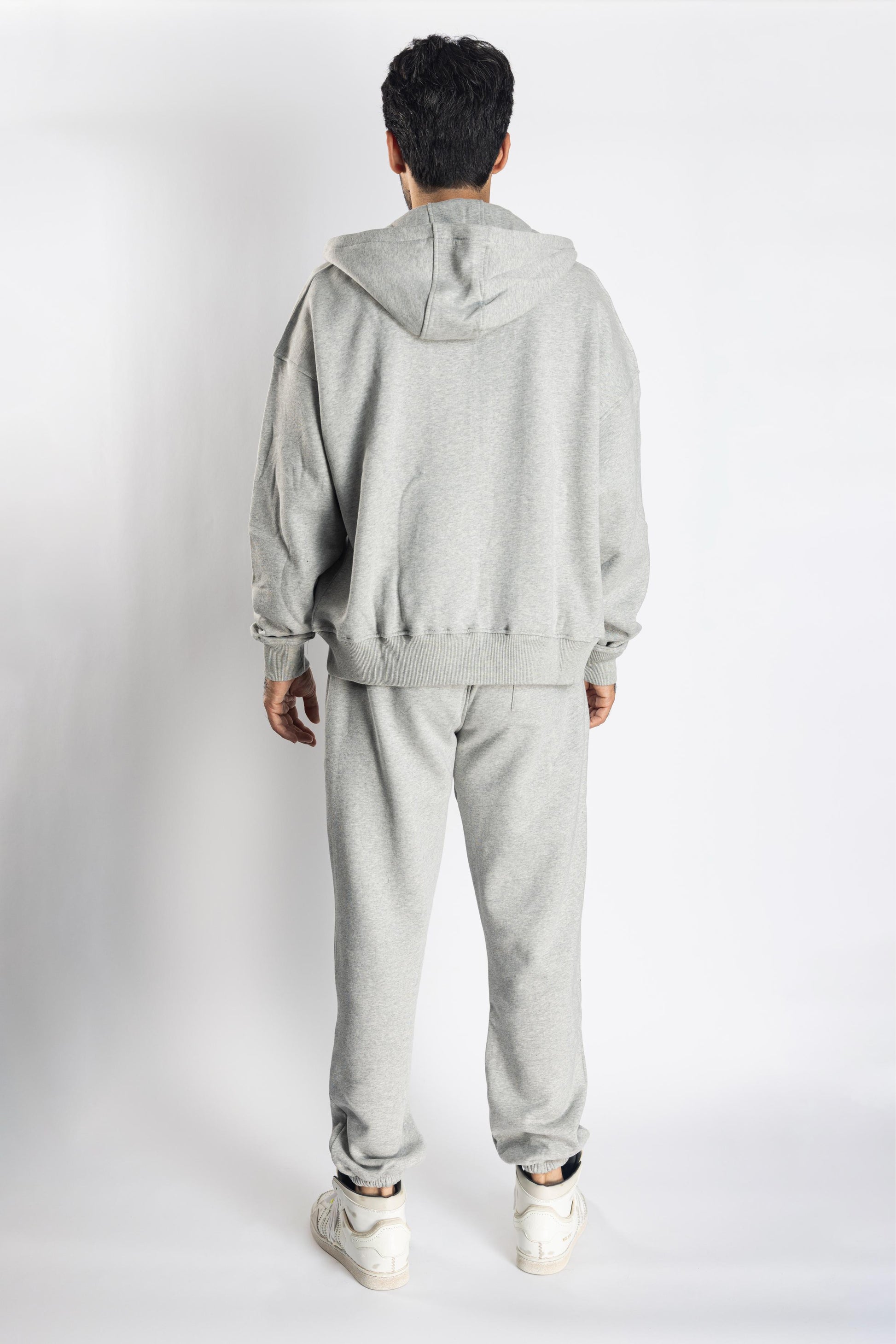 Oversized Jogging Set Vest & Pants  For Men - White Wolves
