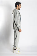 Oversized Jogging Set Vest & Pants  For Men - White Wolves