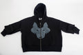 Oversized Jogging Set  For Men Jacket + Pants color black - White Wolves